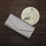 Fashion, accesorii si bijuterii - Femei - Accesorii femei - Genti si rucsacuri femei - Geanta plic, de dama, din material sintetic, ButicCochet, 26x13x5 cm, Bej inchis  - GND671 - Infinity.ro