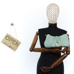 Fashion, accesorii si bijuterii - Femei - Accesorii femei - Genti si rucsacuri femei - Geanta de umar, de dama, din material sintetic, ButicCochet, 25x14x6 cm, Verde menta - GND1041 - Infinity.ro