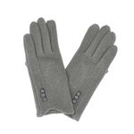 Fashion, accesorii si bijuterii - Femei - Accesorii femei - Manusi femei - Manusi dama, de iarna, din material sintetic si bumbac, cu degete, one size, Gri - MA352 - Infinity.ro