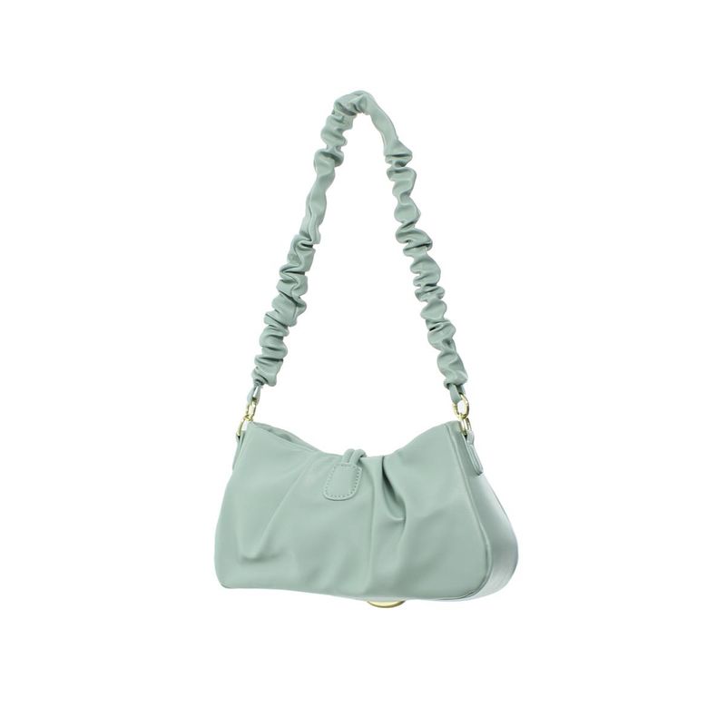 Fashion, accesorii si bijuterii - Femei - Accesorii femei - Genti si rucsacuri femei - Geanta de umar, de dama, din material sintetic, ButicCochet, 25x14x6 cm, Verde menta - GND1041 - Infinity.ro