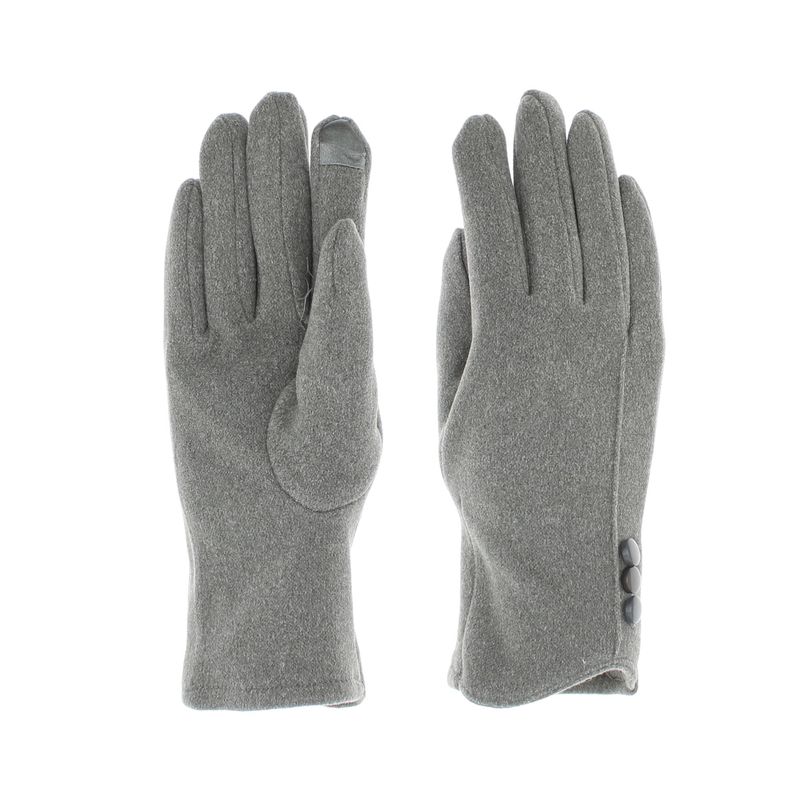 Fashion, accesorii si bijuterii - Femei - Accesorii femei - Manusi femei - Manusi dama, de iarna, din material sintetic si bumbac, cu degete, one size, Gri - MA352 - Infinity.ro
