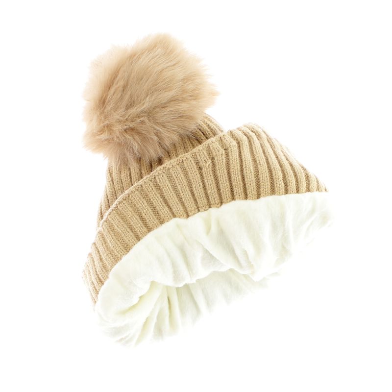 Fashion, accesorii si bijuterii - Copii - Accesorii copii - Caciuli si palarii copii - Set caciula si fular, pentru copii, Buticcochet, din viscoza si sintetic, model cu floricele, Bej - SETF266 - Infinity.ro