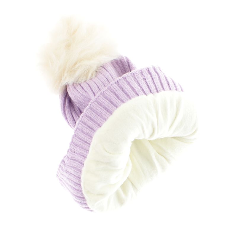 Fashion, accesorii si bijuterii - Copii - Accesorii copii - Caciuli si palarii copii - Set caciula si fular, pentru copii, Buticcochet, din viscoza si sintetic, model cu floricele, Mov - SETF269 - Infinity.ro