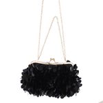 Fashion, accesorii si bijuterii - Femei - Accesorii femei - Genti si rucsacuri femei - Geanta clutch, de dama, din material sintetic, ButicCochet, 125 x 15 x 6 cm, cu paiete, Negru - GND1076 - Infinity.ro