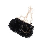 Fashion, accesorii si bijuterii - Femei - Accesorii femei - Genti si rucsacuri femei - Geanta clutch, de dama, din material sintetic, ButicCochet, 125 x 15 x 6 cm, cu paiete, Negru - GND1076 - Infinity.ro