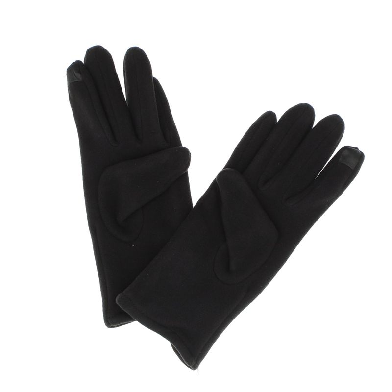 Fashion, accesorii si bijuterii - Femei - Accesorii femei - Manusi femei - Manusi dama, de iarna, din material sintetic si bumbac, cu degete, one size, Negru - MA345 - Infinity.ro