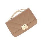 Fashion, accesorii si bijuterii - Femei - Accesorii femei - Genti si rucsacuri femei - Geanta de umar, dama, din material sintetic, ButicCochet, 19x12x6 cm, Maro - GND890 - Infinity.ro