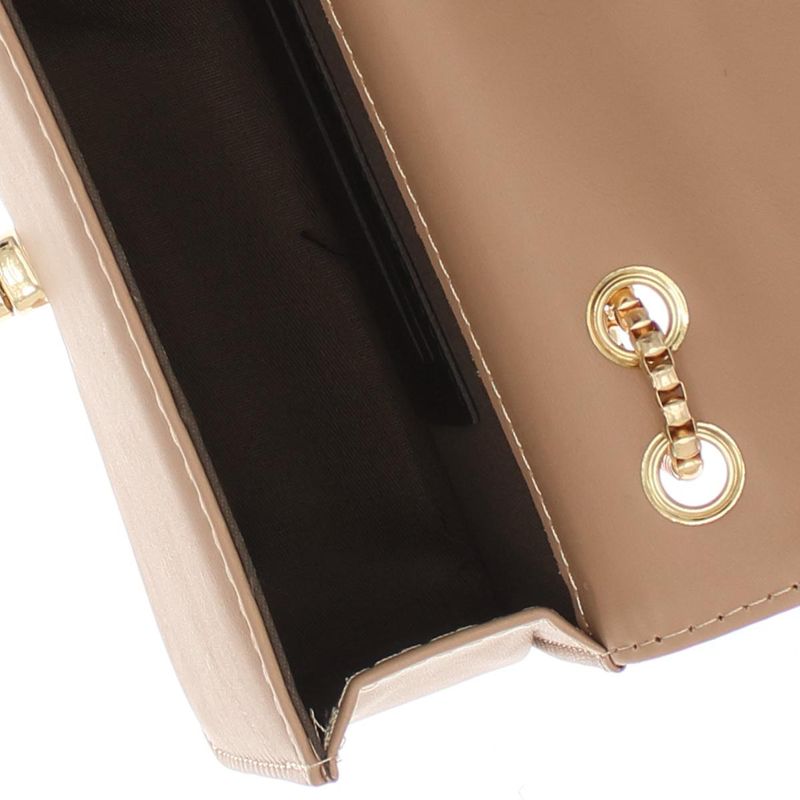 Fashion, accesorii si bijuterii - Femei - Accesorii femei - Genti si rucsacuri femei - Geanta de umar, dama, din material sintetic, ButicCochet, 19x12x6 cm, Maro - GND890 - Infinity.ro