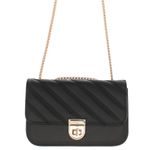 Fashion, accesorii si bijuterii - Femei - Accesorii femei - Genti si rucsacuri femei - Geanta de umar, dama, din material sintetic, ButicCochet, 19x12x6 cm, Negru - GND870 - Infinity.ro