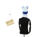 Fashion, accesorii si bijuterii - Copii - Accesorii copii - Caciuli si palarii copii - Set caciula si fular, pentru copii, Buticcochet, din viscoza si sintetic, model cu ursulet, Albastru - SETF278 - Infinity.ro
