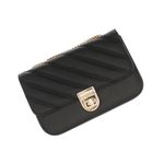 Fashion, accesorii si bijuterii - Femei - Accesorii femei - Genti si rucsacuri femei - Geanta de umar, dama, din material sintetic, ButicCochet, 19x12x6 cm, Negru - GND870 - Infinity.ro