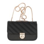 Fashion, accesorii si bijuterii - Femei - Accesorii femei - Genti si rucsacuri femei - Geanta de umar, dama, din material sintetic, ButicCochet, 19x12x6 cm, Negru - GND870 - Infinity.ro