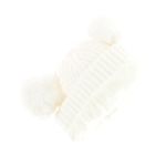 Fashion, accesorii si bijuterii - Copii - Accesorii copii - Caciuli si palarii copii - Set caciula si fular, pentru copii, Buticcochet, din viscoza si sintetic, model cu ursulet, Alb - SETF260 - Infinity.ro