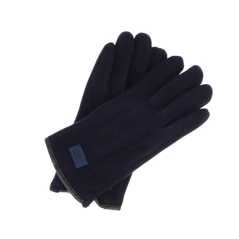 Fashion, accesorii si bijuterii - Femei - Accesorii femei - Manusi femei - Manusi dama, de iarna, din material sintetic si bumbac, cu degete, one size, Bleumarin - MA370 - Infinity.ro