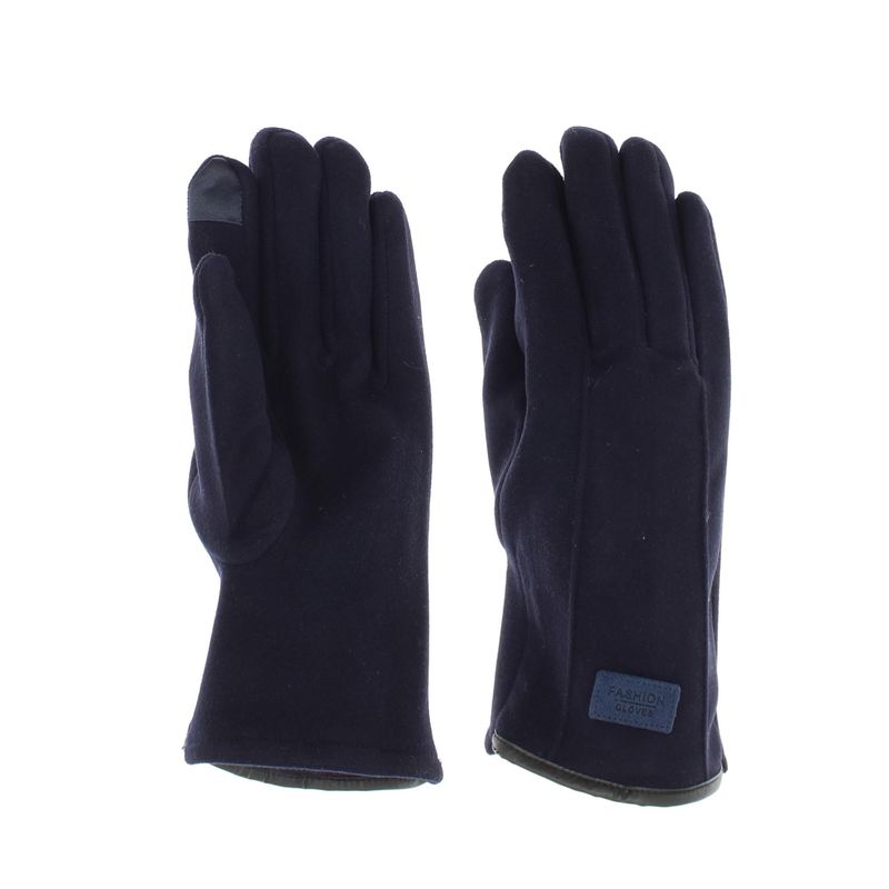 Fashion, accesorii si bijuterii - Femei - Accesorii femei - Manusi femei - Manusi dama, de iarna, din material sintetic si bumbac, cu degete, one size, Bleumarin - MA370 - Infinity.ro