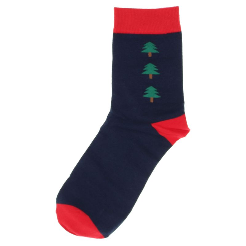 Fashion, accesorii si bijuterii - Femei - Lenjerie si pijamale femei - Sosete si ciorapi femei - Set 5 sosete barbati, cu motive de Craciun, Adi, 85% bumbac, marime 40-46, Multicolor - SCR410 - Infinity.ro