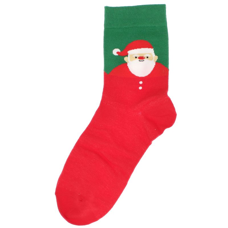 Fashion, accesorii si bijuterii - Femei - Lenjerie si pijamale femei - Sosete si ciorapi femei - Set 5 sosete barbati, cu motive de Craciun, Adi, 85% bumbac, marime 40-46, Multicolor - SCR410 - Infinity.ro