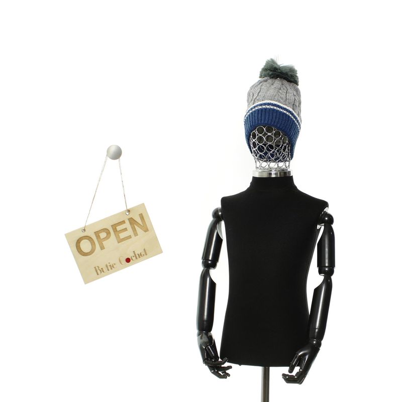 Fashion, accesorii si bijuterii - Copii - Accesorii copii - Caciuli si palarii copii - Fes pentru copii, Buticcochet, din viscoza si sintetic, Gri - FES380 - Infinity.ro