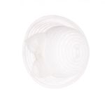 Fashion, accesorii si bijuterii - Femei - Accesorii femei - Caciuli si palarii femei - Palarie, Dama,  din poliester, Buticcochet, model cu dungi si fundita, One size, Alb - PAL1670 - Infinity.ro