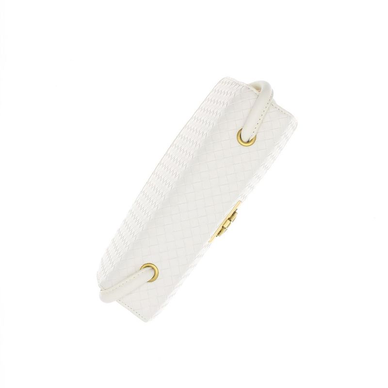 Fashion, accesorii si bijuterii - Femei - Accesorii femei - Genti si rucsacuri femei - Geanta de umar, de dama, din material sintetic, ButicCochet, 28x10x7 cm, Alb - GND1007 - Infinity.ro