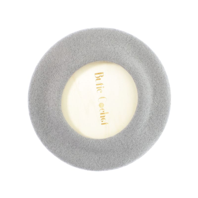Fashion, accesorii si bijuterii - Femei - Accesorii femei - Caciuli si palarii femei - Bereta de dama, din lana, Buticcochet, model cu perle, one size, Gri - BSC849 - Infinity.ro