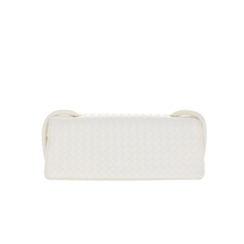 Fashion, accesorii si bijuterii - Femei - Accesorii femei - Genti si rucsacuri femei - Geanta de umar, de dama, din material sintetic, ButicCochet, 28x10x7 cm, Alb - GND1007 - Infinity.ro