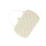 Fashion, accesorii si bijuterii - Femei - Accesorii femei - Genti si rucsacuri femei - Geanta plic, de dama, din material sintetic, ButicCochet, 20x12x4 cm, cu perle, Crem - GND1057 - Infinity.ro