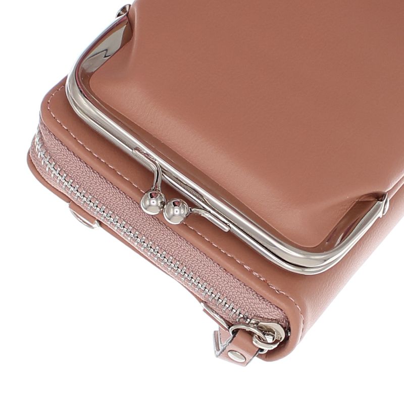 Fashion, accesorii si bijuterii - Femei - Accesorii femei - Genti si rucsacuri femei - Geanta portofel, din material sintetic, Buticcochet, 19x10x4 cm, Roz - PR1097 - Infinity.ro