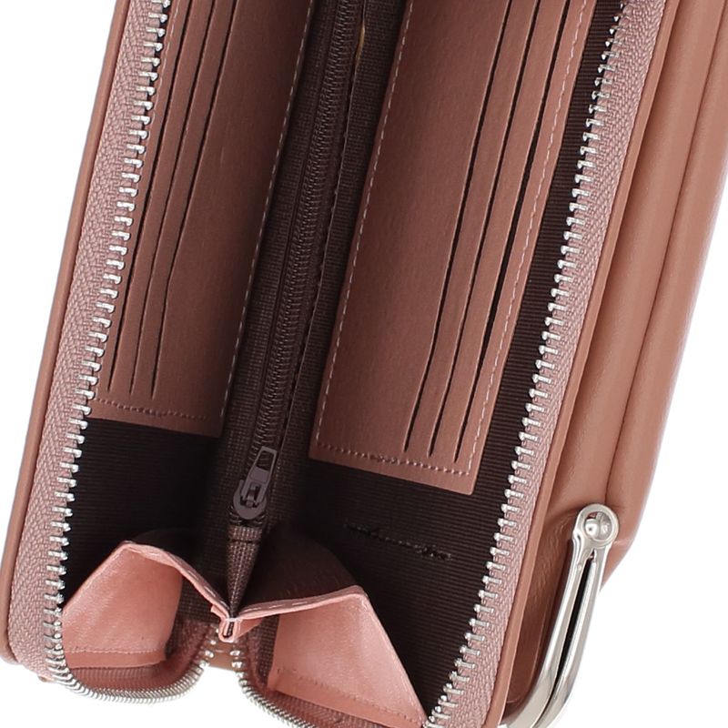 Fashion, accesorii si bijuterii - Femei - Accesorii femei - Genti si rucsacuri femei - Geanta portofel, din material sintetic, Buticcochet, 19x10x4 cm, Roz - PR1097 - Infinity.ro