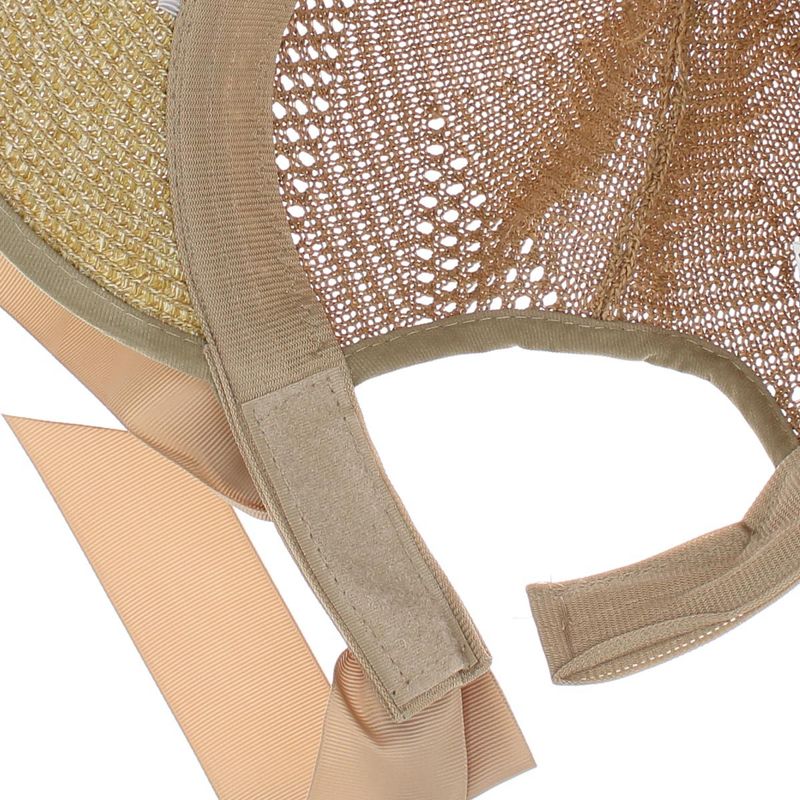 Fashion, accesorii si bijuterii - Femei - Accesorii femei - Caciuli si palarii femei - Palarie de soare, ButicCochet, dama, din material sintetic, stil sapca cu fundita decorativa, one size, Maro - PAL1828 - Infinity.ro