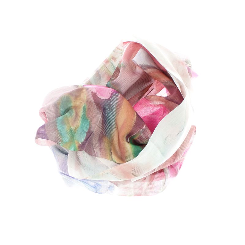 Fashion, accesorii si bijuterii - Femei - Accesorii femei - Esarfe si fulare femei - Esarfa de dama, din 30% viscoza 70% poliester, Buticcochet, 75x180 cm, Multicolor - ES3279 - Infinity.ro