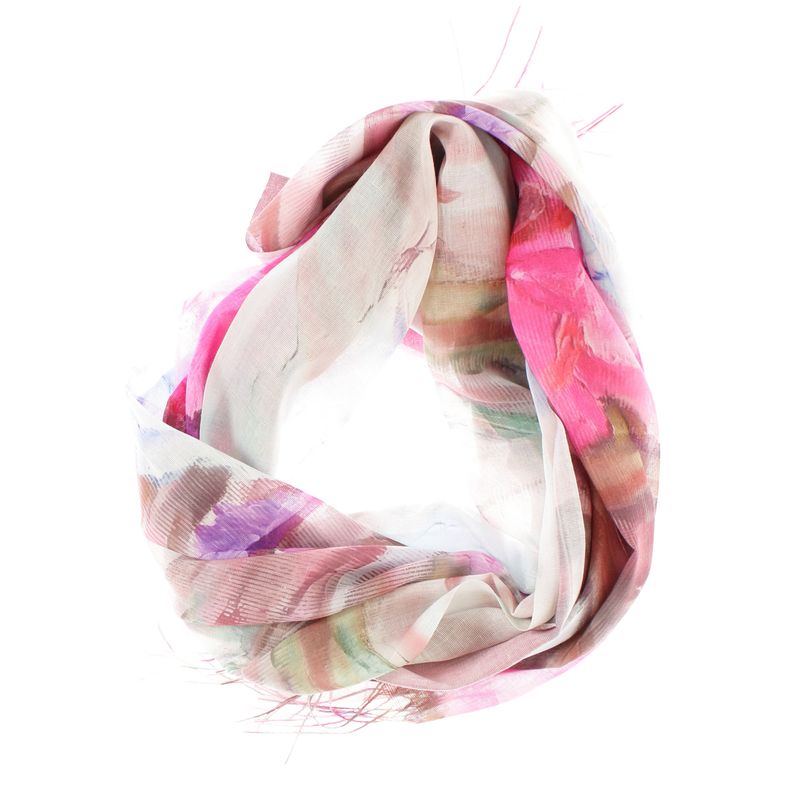 Fashion, accesorii si bijuterii - Femei - Accesorii femei - Esarfe si fulare femei - Esarfa de dama, din 30% viscoza 70% poliester, Buticcochet, 75x180 cm, Multicolor - ES3279 - Infinity.ro