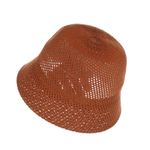 Fashion, accesorii si bijuterii - Femei - Accesorii femei - Caciuli si palarii femei - Palarie de soare, Dama, din poliester, Buticcochet, One size, Caramiziu - PAL1724 - Infinity.ro