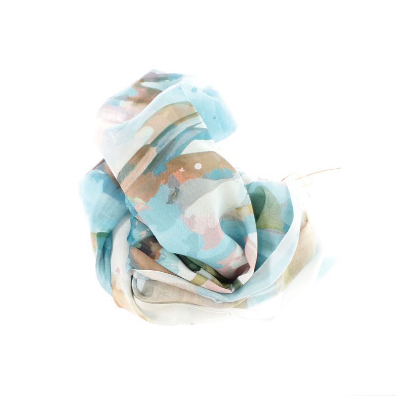 Fashion, accesorii si bijuterii - Femei - Accesorii femei - Esarfe si fulare femei - Esarfa de dama, din 30% viscoza 70% poliester, Buticcochet, 75x180 cm, Multicolor - ES3287 - Infinity.ro