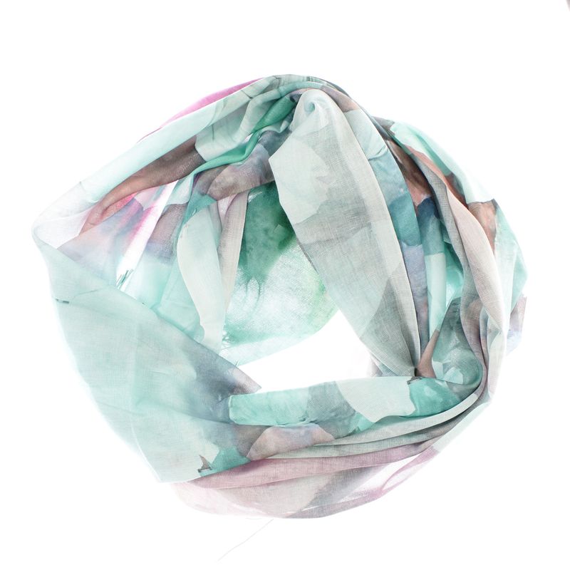 Fashion, accesorii si bijuterii - Femei - Accesorii femei - Esarfe si fulare femei - Esarfa de dama, din 30% viscoza 70% poliester, Buticcochet, 75x180 cm, model floral, Multicolor - ES3273 - Infinity.ro