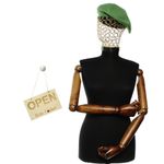 Fashion, accesorii si bijuterii - Femei - Accesorii femei - Caciuli si palarii femei - Bereta de dama, Buticcochet, din acril si vascoza, model cu strasuri, one size, Verde - BSC730 - Infinity.ro