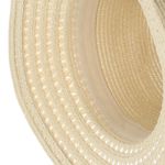 Fashion, accesorii si bijuterii - Femei - Accesorii femei - Caciuli si palarii femei - Palarie de soare, ButicCochet, dama, din paie de hartie, cu snur decorative, one size, Bej - PAL1818 - Infinity.ro