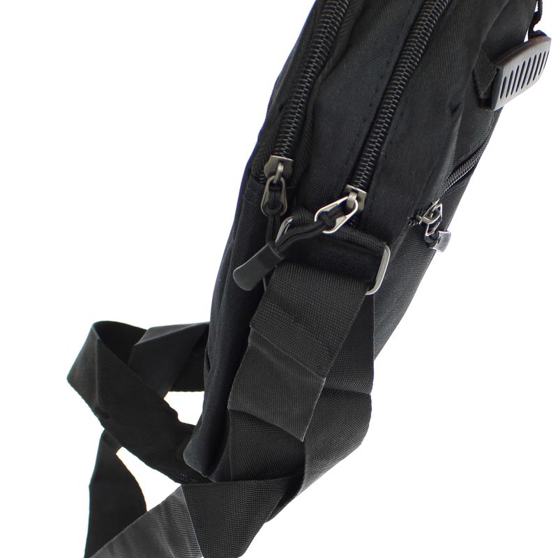 Fashion, accesorii si bijuterii - Barbati - Accesorii barbati - Genti si rucsacuri barbati - Geanta barbateasca, de umar / mana, din material sintetic, ButicCochet, 22 x 16 x 6 cm, 4 compartimente, Negru - GNM72 - Infinity.ro