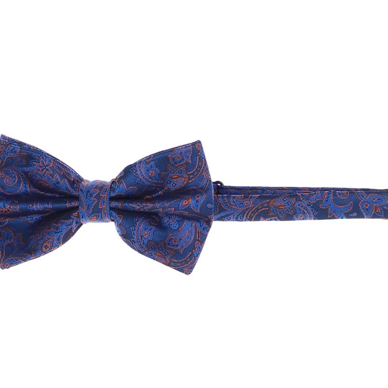 Fashion, accesorii si bijuterii - Barbati - Accesorii barbati - Cravate si papioane barbati - Set 3 piese, papion, butoni si batista, pentru barbati, ButicCochet, Albastru electric - SETP272 - Infinity.ro