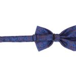 Fashion, accesorii si bijuterii - Barbati - Accesorii barbati - Cravate si papioane barbati - Set 3 piese, papion, butoni si batista, pentru barbati, ButicCochet, Albastru electric - SETP272 - Infinity.ro