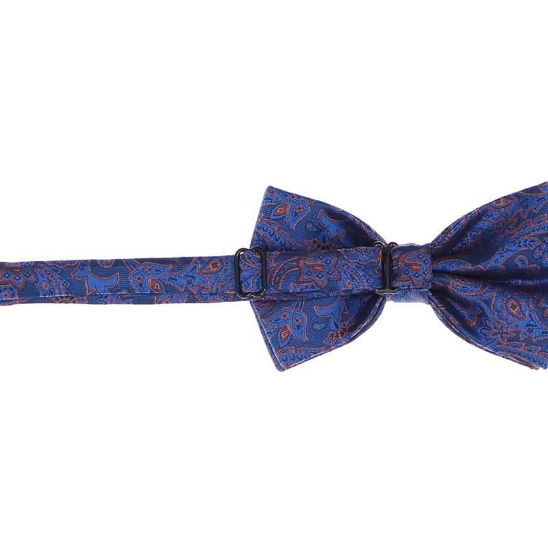 Fashion, accesorii si bijuterii - Barbati - Accesorii barbati - Cravate si papioane barbati - Set 3 piese, papion, butoni si batista, pentru barbati, ButicCochet, Albastru electric - SETP272 - Infinity.ro
