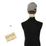 Fashion, accesorii si bijuterii - Barbati - Accesorii barbati - Caciuli si sepci barbati - Fes barbatesc, ButicCochet, tricotat, din acril si sintetic, one size, Gri - FES360 - Infinity.ro