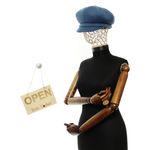 Fashion, accesorii si bijuterii - Femei - Accesorii femei - Caciuli si palarii femei - Sapca de dama, Buticcochet, din acril si poliester, marime 56-58, Albastru - BSC780 - Infinity.ro