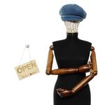 Fashion, accesorii si bijuterii - Femei - Accesorii femei - Caciuli si palarii femei - Sapca de dama, Buticcochet, din acril si poliester, marime 56-58, Albastru - BSC780 - Infinity.ro