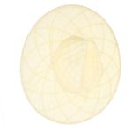 Fashion, accesorii si bijuterii - Femei - Accesorii femei - Caciuli si palarii femei - Palarie de soare, Dama, din paie de hartie, Buticcochet, bor mare, One size, Crem - PAL1688 - Infinity.ro