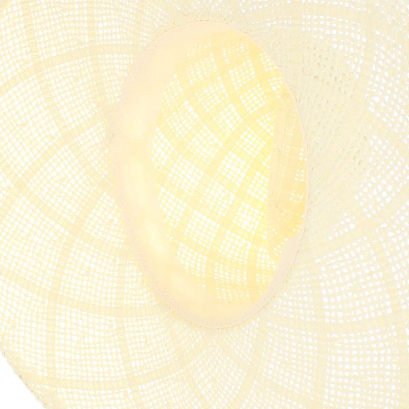 Fashion, accesorii si bijuterii - Femei - Accesorii femei - Caciuli si palarii femei - Palarie de soare, Dama, din paie de hartie, Buticcochet, bor mare, One size, Crem - PAL1688 - Infinity.ro