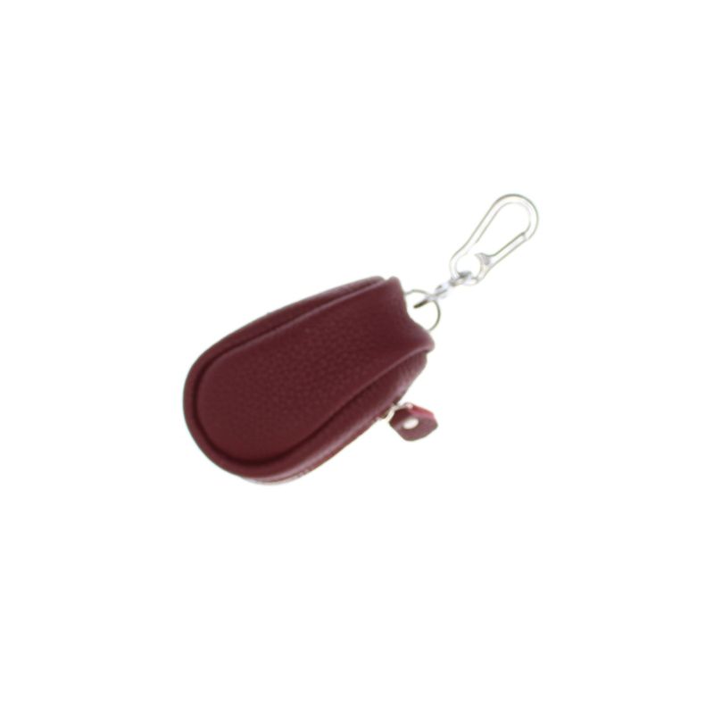 Fashion, accesorii si bijuterii - Femei - Accesorii femei - Portofele femei - Port chei, unisex, Buticcochet, din piele naturala, 11x5 cm, Visiniu - PR1115 - Infinity.ro