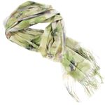 Fashion, accesorii si bijuterii - Femei - Accesorii femei - Esarfe si fulare femei - Esarfa dama, din lana, Buticcochet, 70x190 cm, model floral, Verde - ES3146 - Infinity.ro