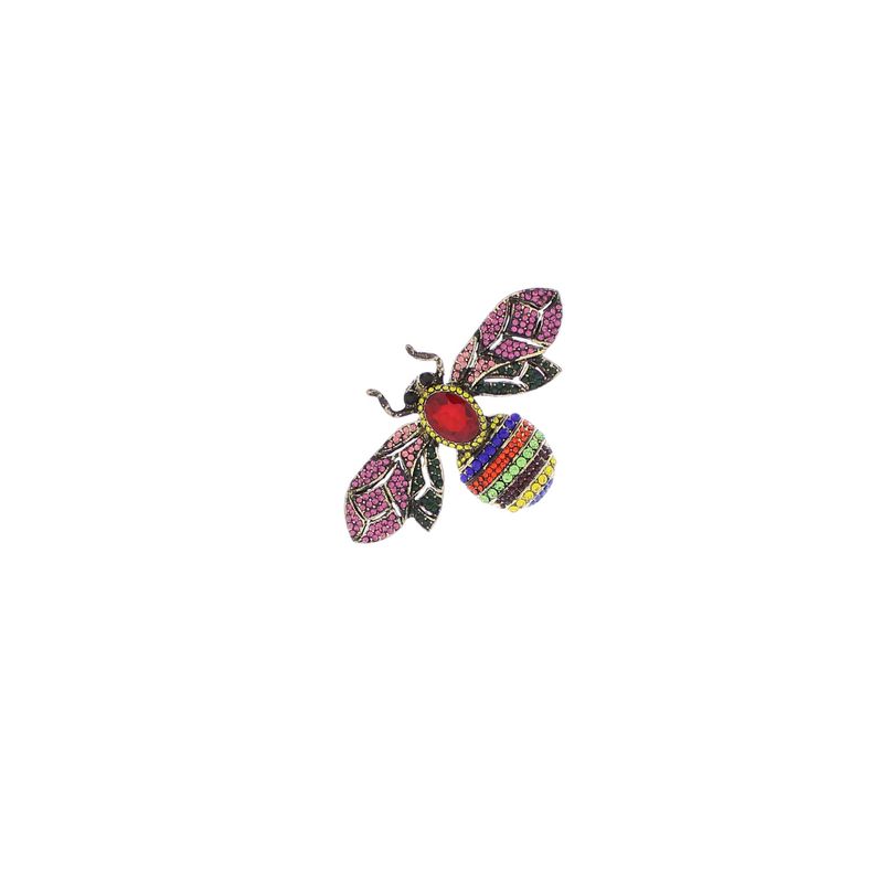 Market - Cadouri - Martisoare - Accesoriu dama, Brosa, din metal, Buticcochet, 5x8 cm, model Albina, Multicolor - MR606 - Infinity.ro