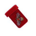 Market - Cadouri - Martisoare - Accesoriu dama, Brosa, din metal, Buticcochet, 5x8 cm, model Albina, Multicolor - MR606 - Infinity.ro